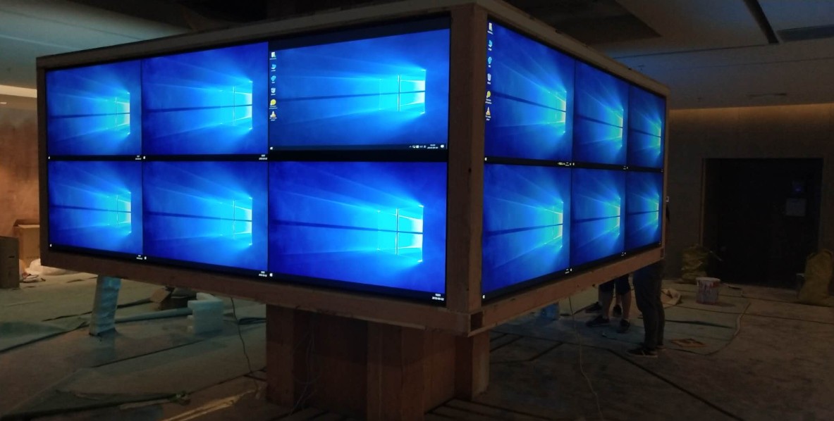 上海素希液晶拼接屏應用于?？h文化藝術中心